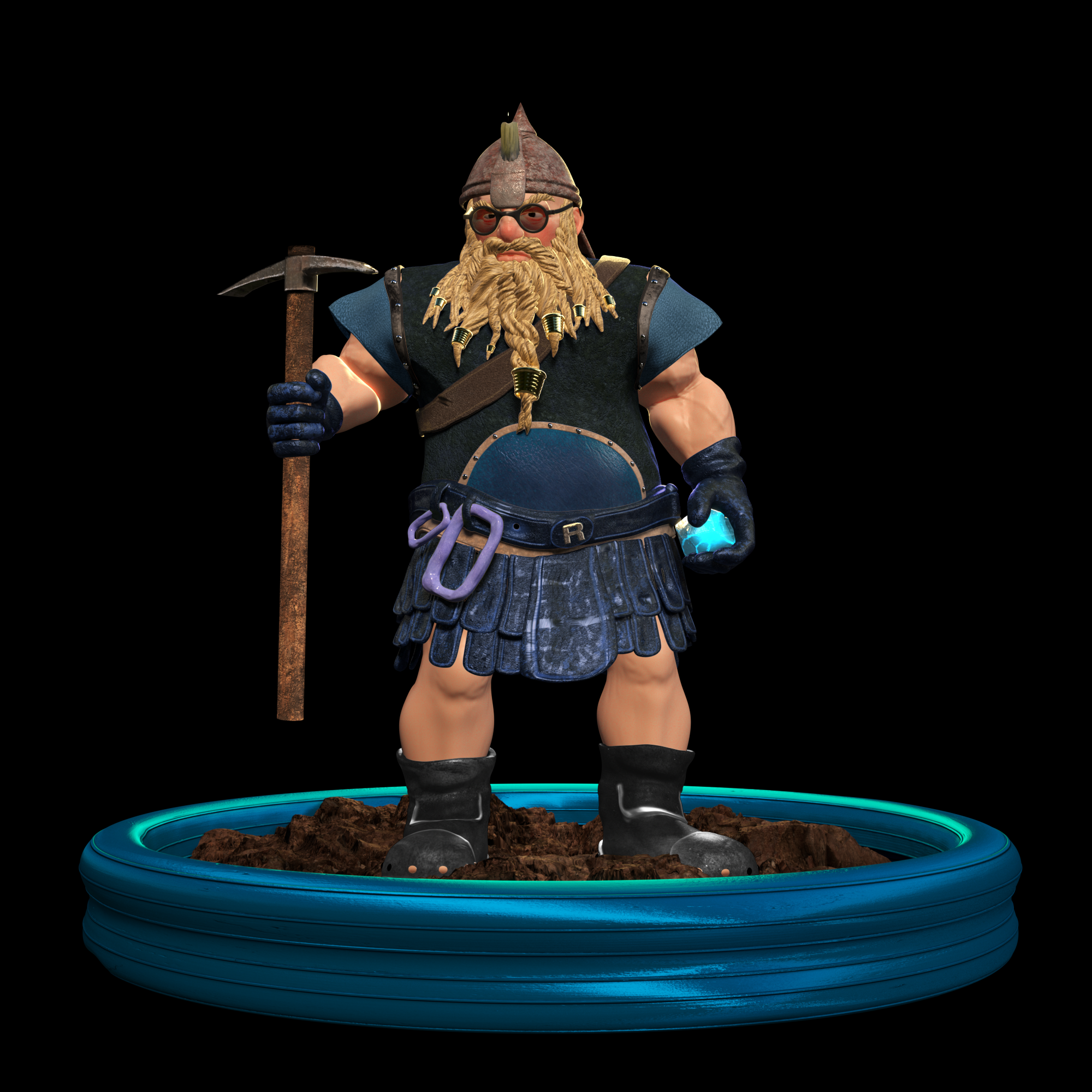 Picture of Collectible Dwarf Miner #1062