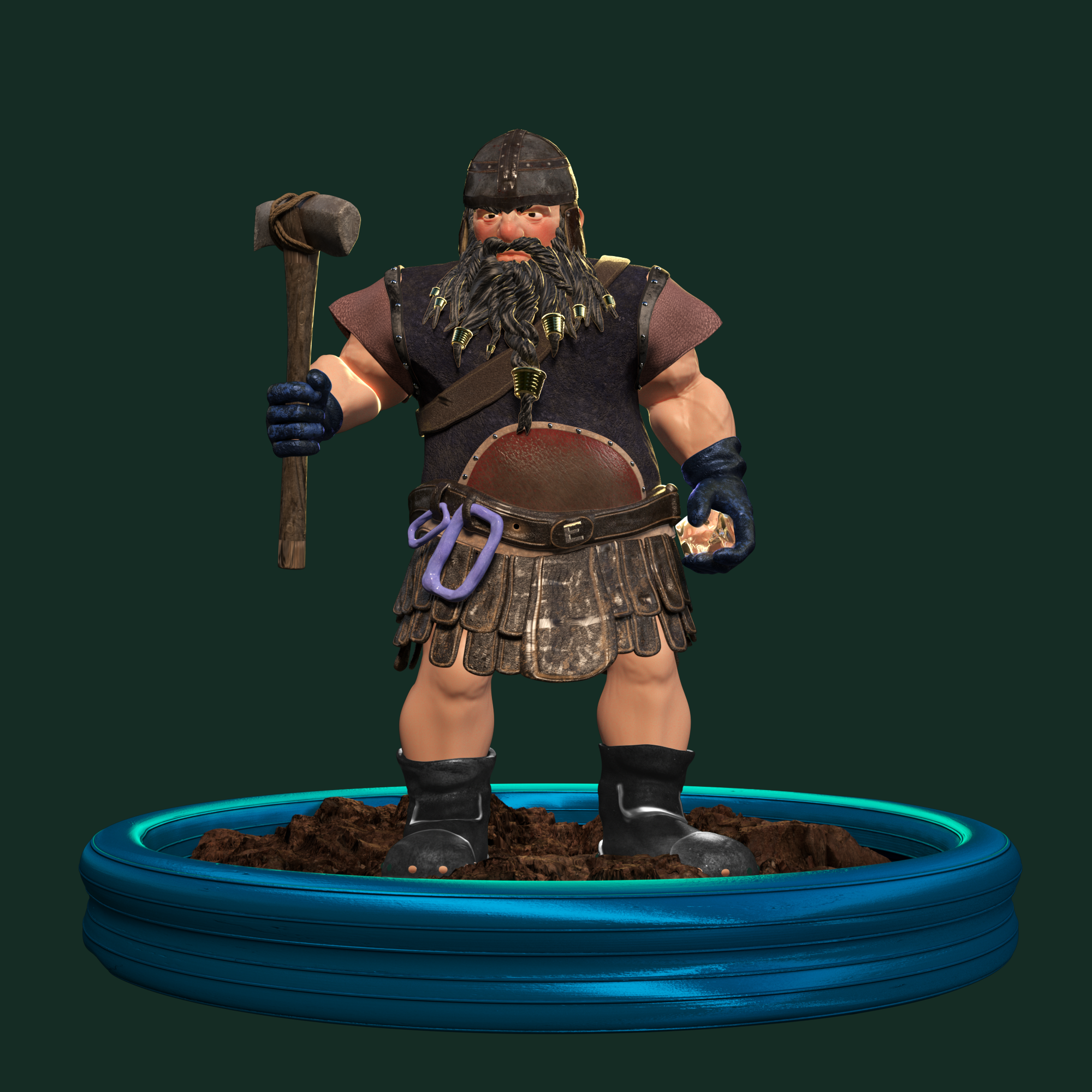 Picture of Collectible Dwarf Miner #1079