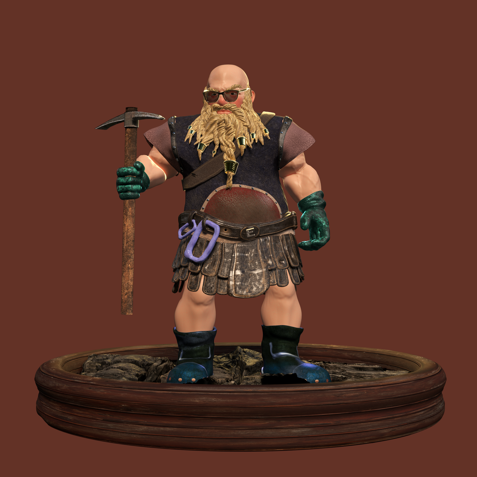 Picture of Collectible Dwarf Miner #224