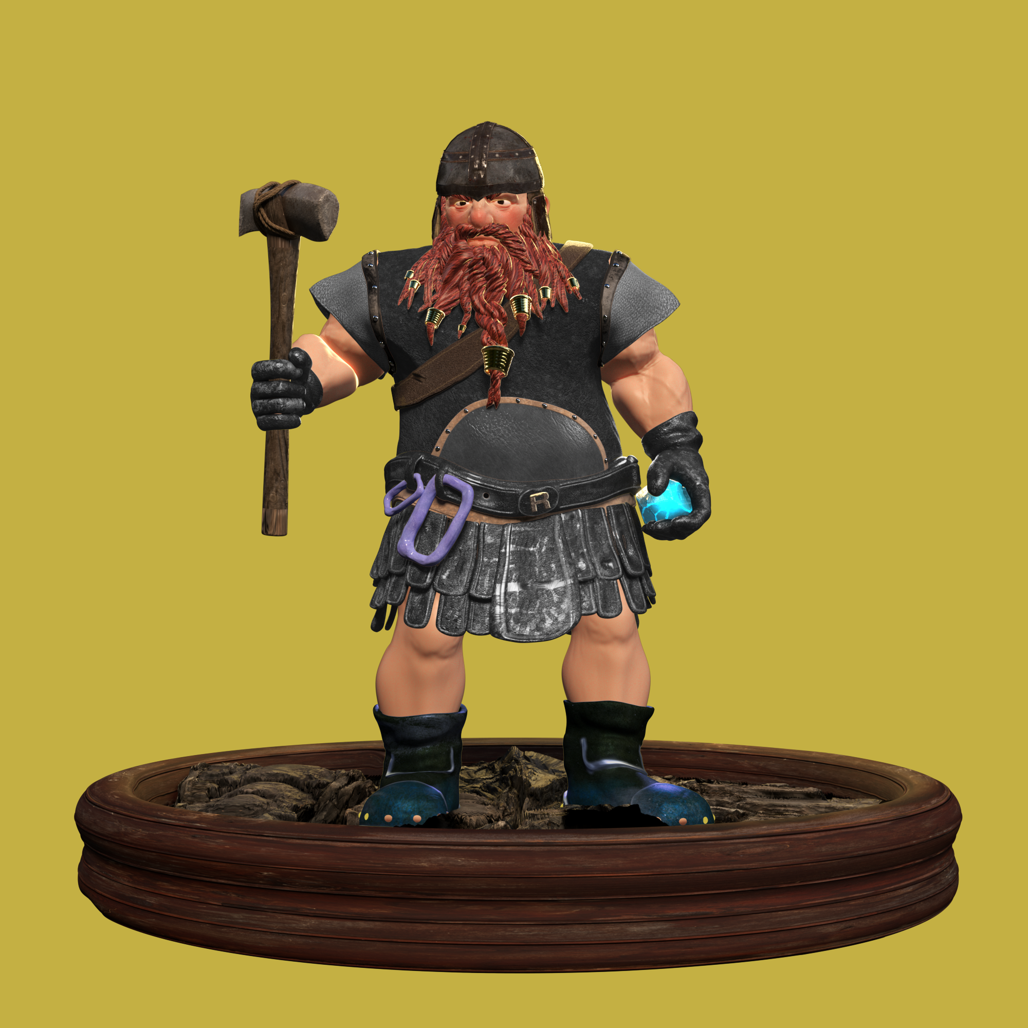 Picture of Collectible Dwarf Miner #442