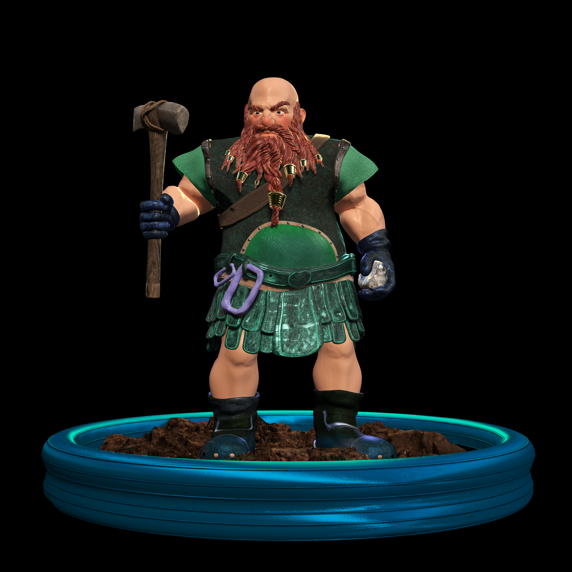 Picture of Collectible Dwarf Miner #589