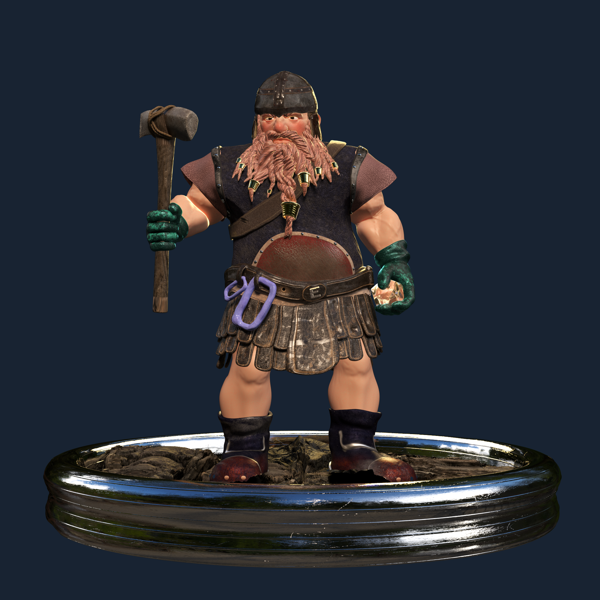 Picture of Collectible Dwarf Miner #877