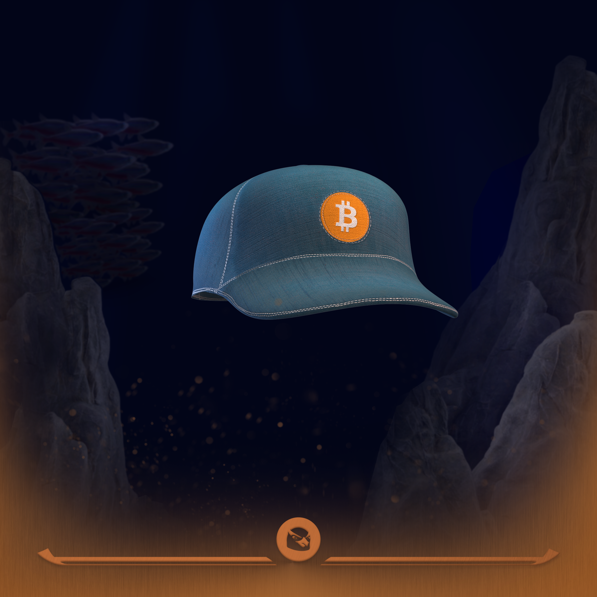 Picture of Collectible Blue Bitcoin Cap