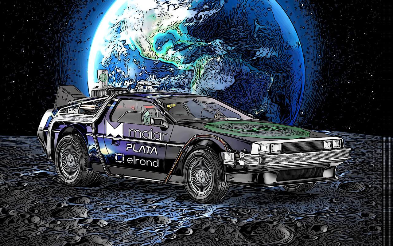 Picture of Collectible BlockchainDeLorean