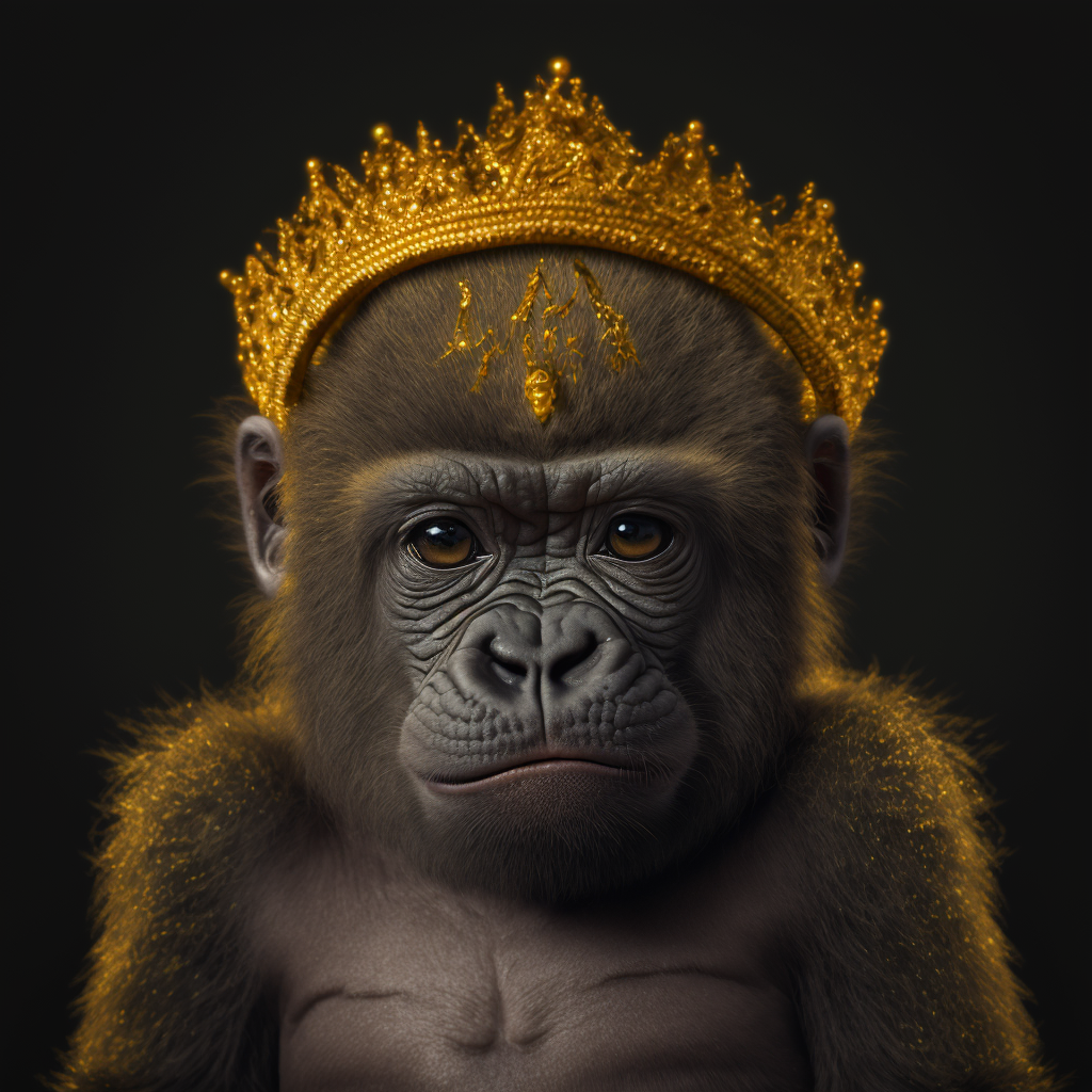 Picture of Collectible Golden Crown Gorilla