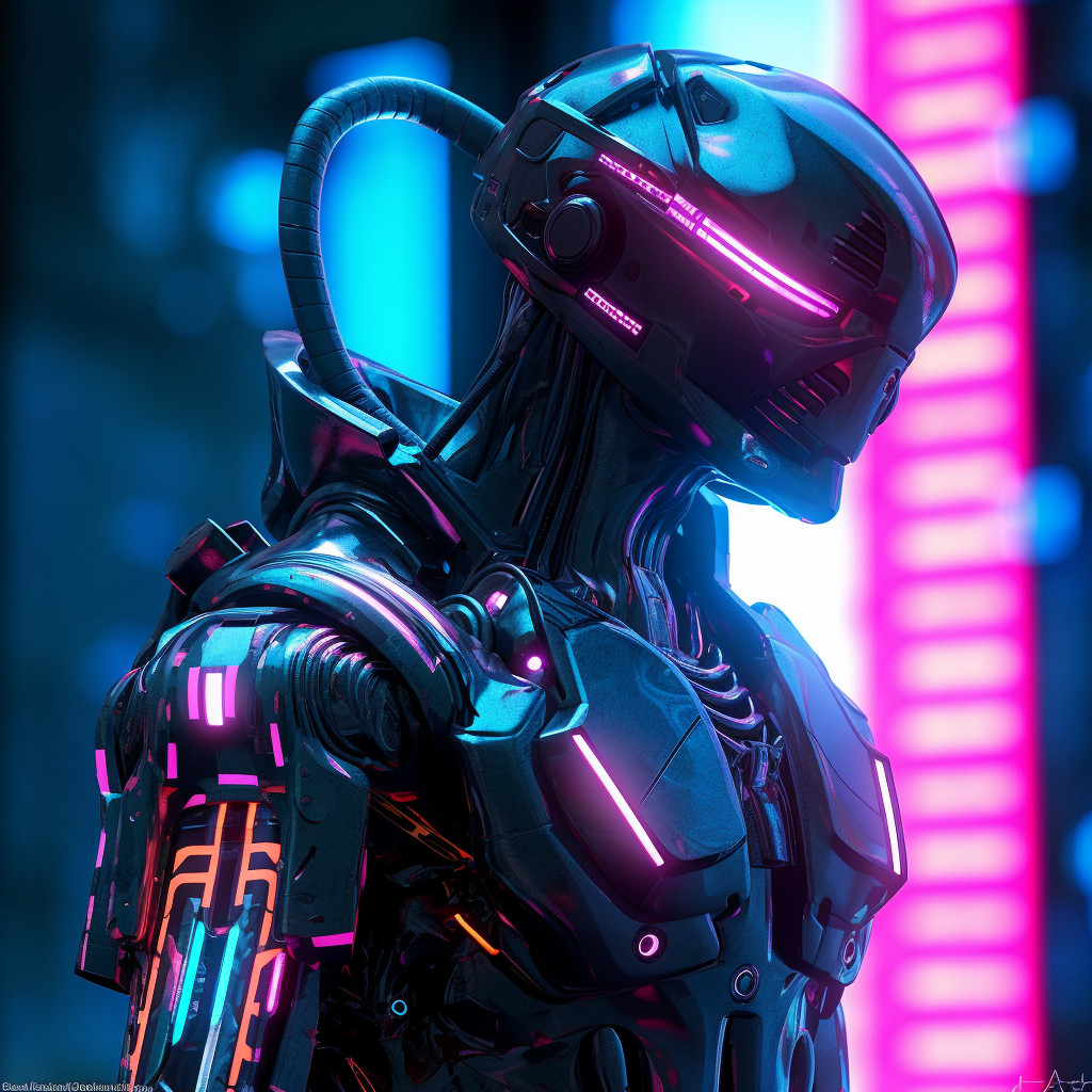 Picture of Collectible Cyberpunk Robot #158