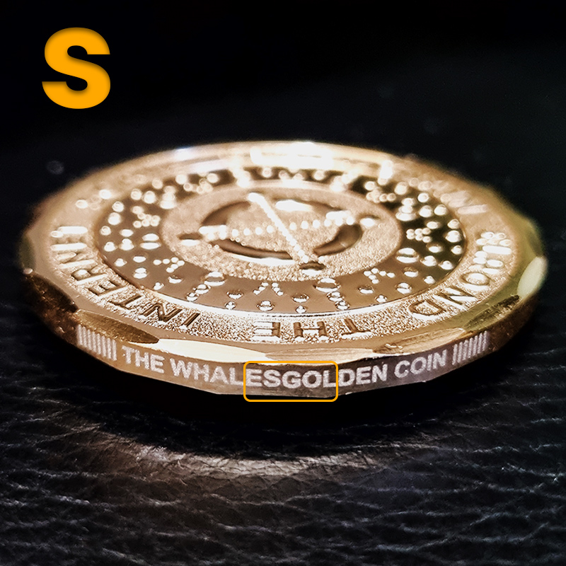 Picture of Collectible 0101/1000 The Whales Golden Coin